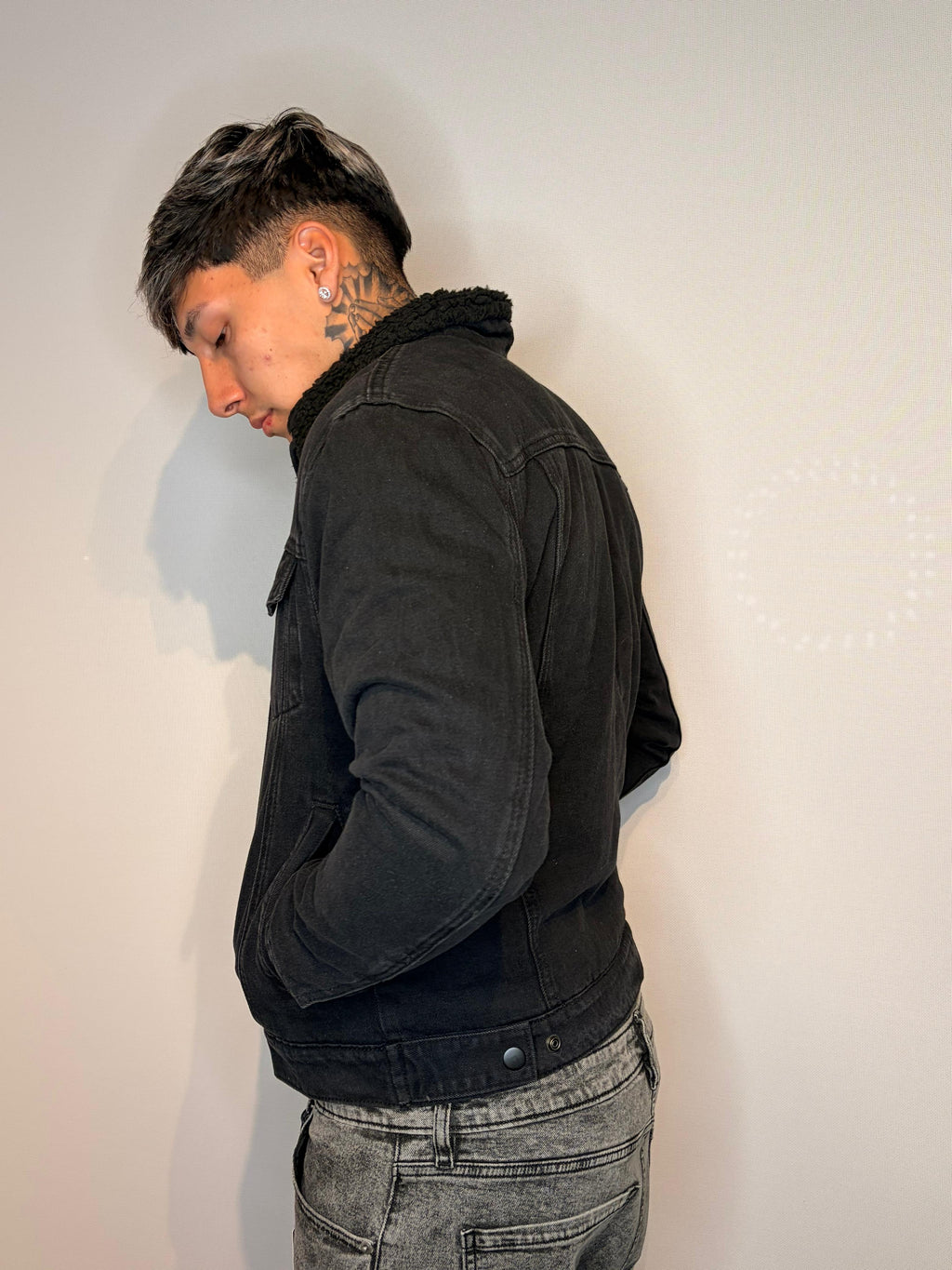 Chaqueta Borrego — Negro