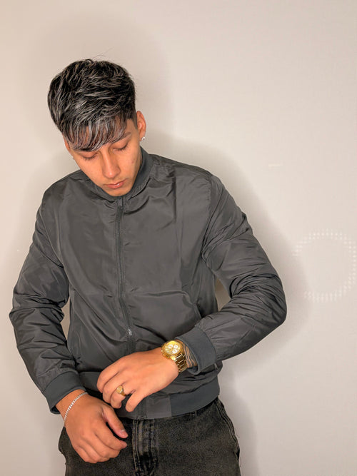 Cazadora Aviator — Charcoal