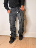 Jeans Flared — Washed Black