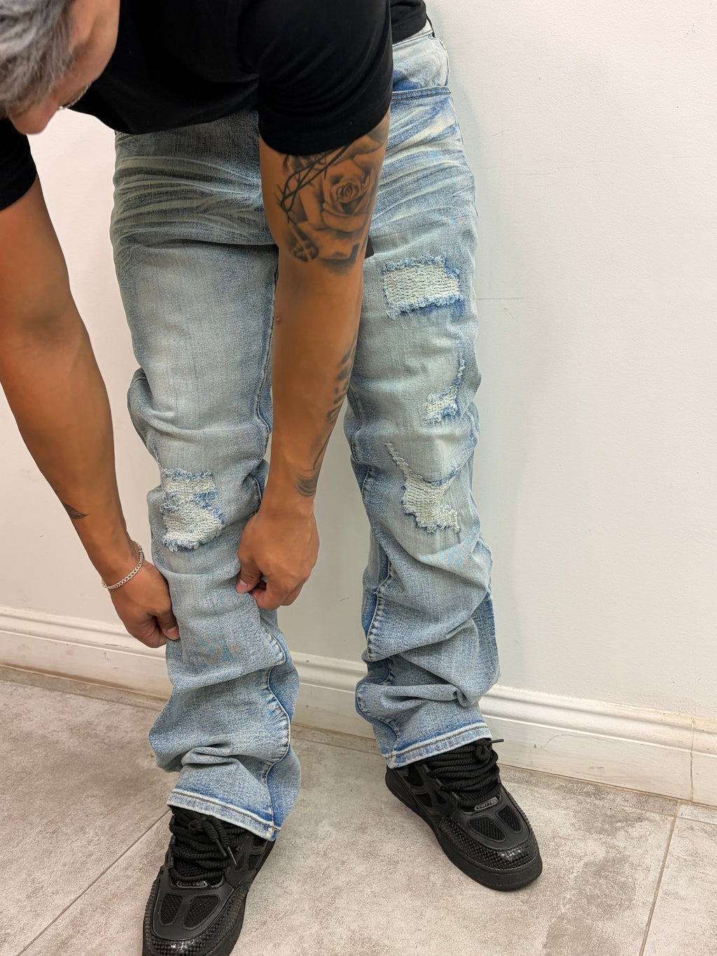 Jeans Flared — Light Wash