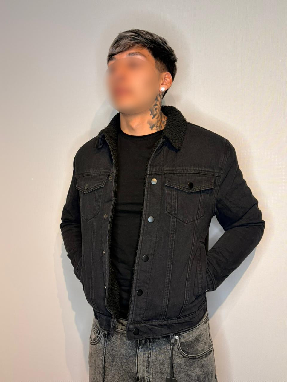 Chaqueta Borrego — Negro