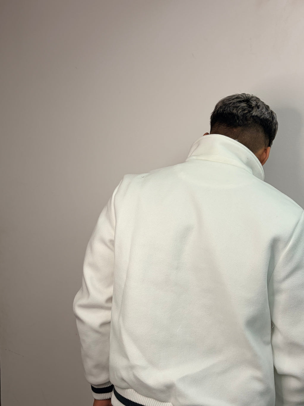 Chaqueta Track — Blanco