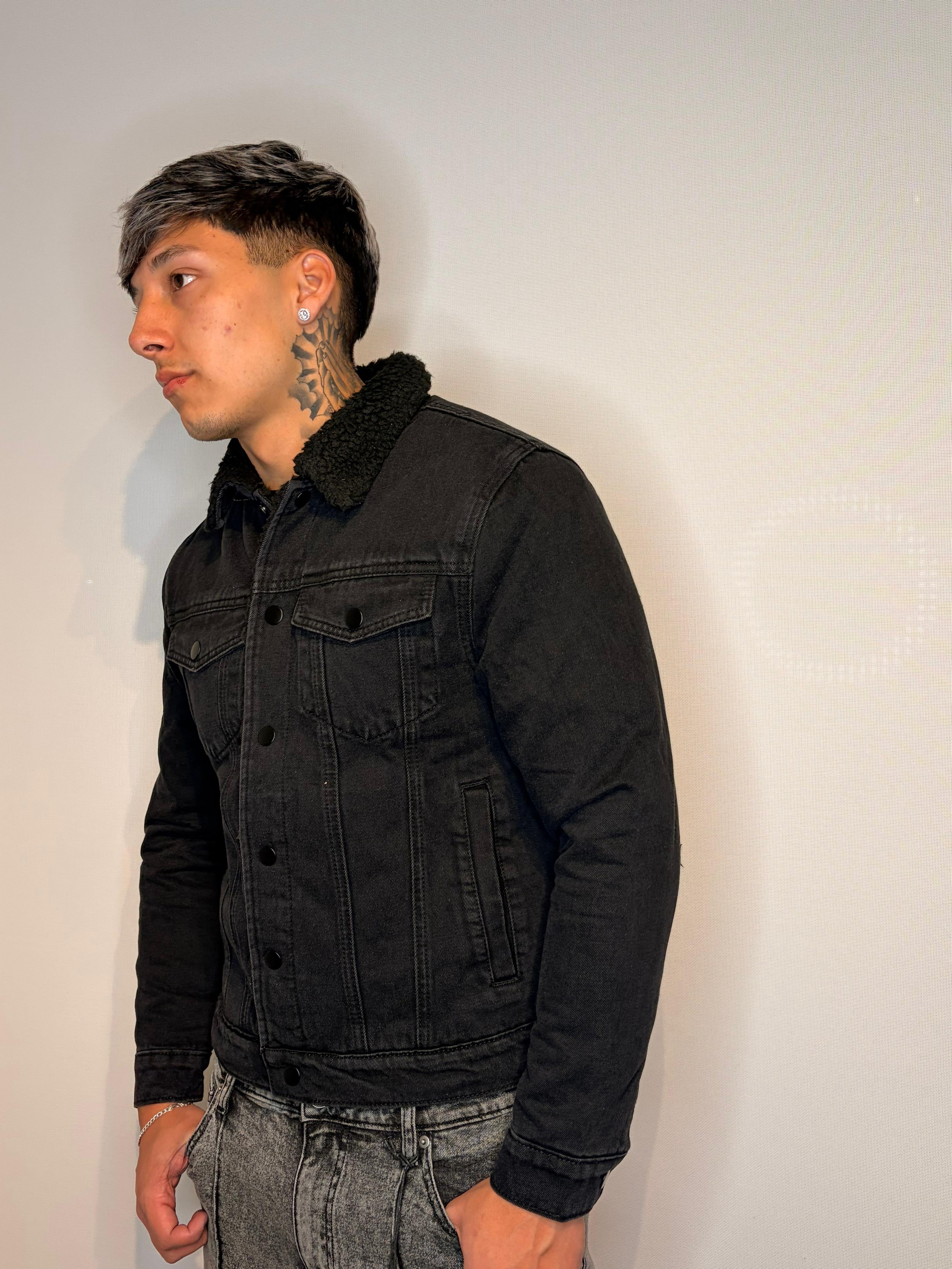 Chaqueta Borrego — Negro