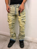 Jeans Flared Cargo — Utility