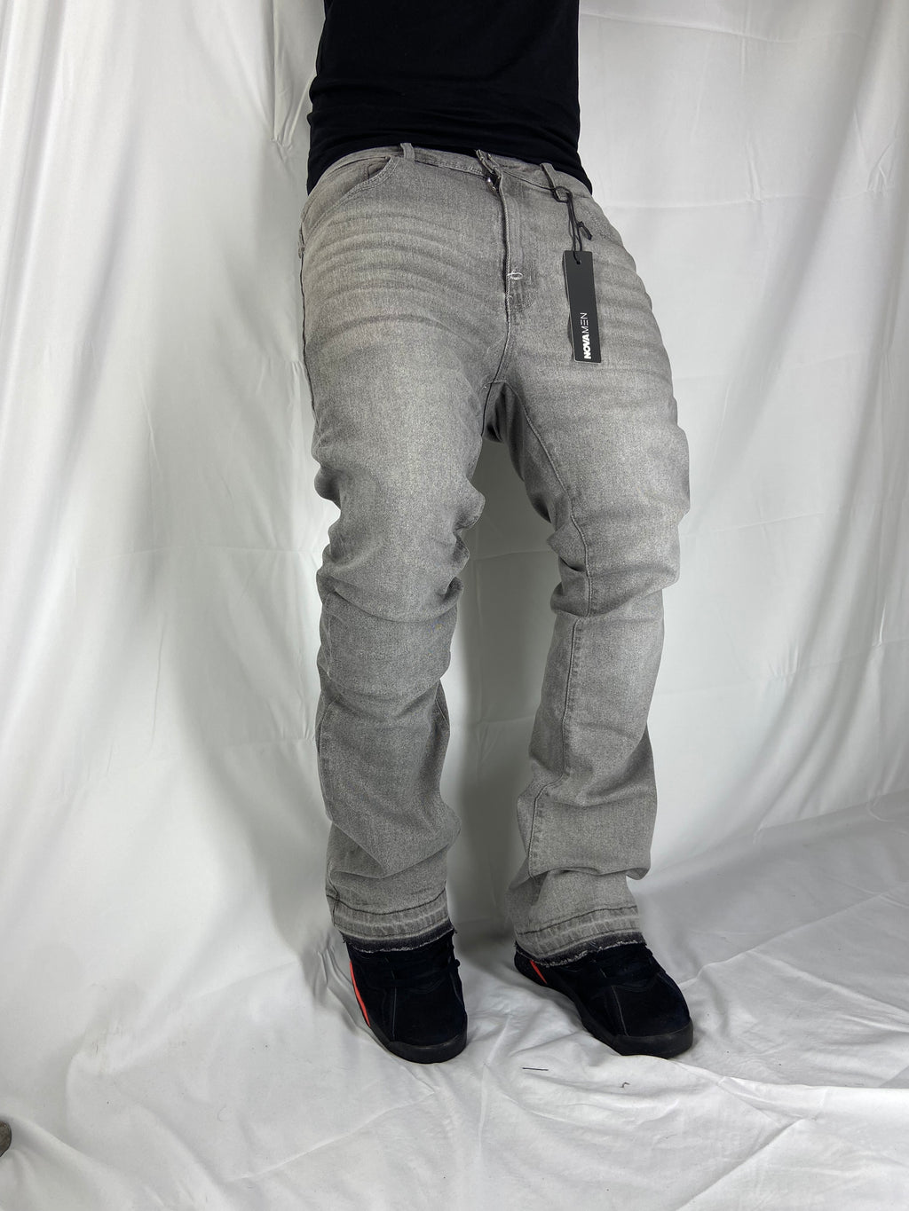 Jeans Flared (Gris)