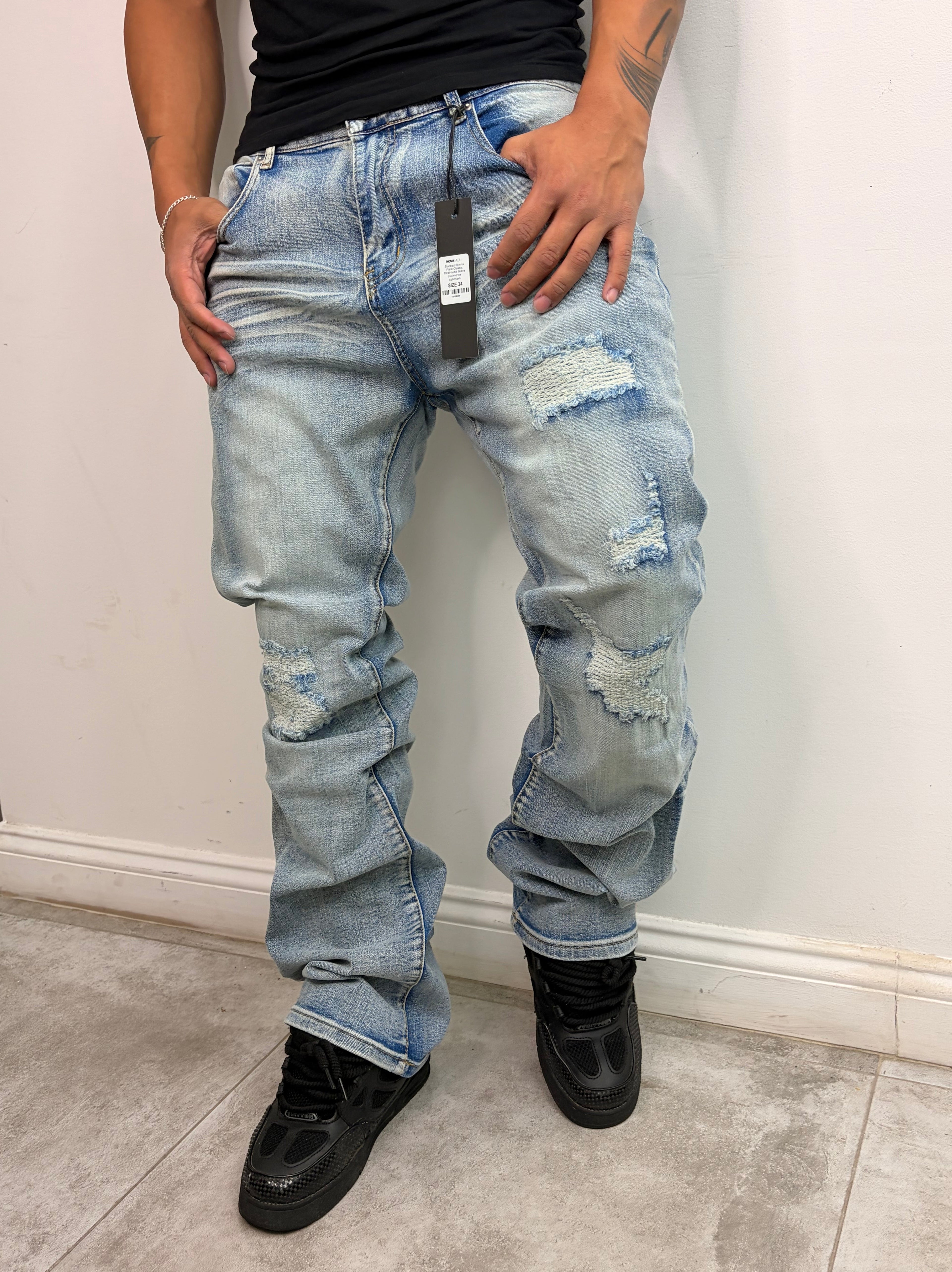 Jeans Flared — Light Wash