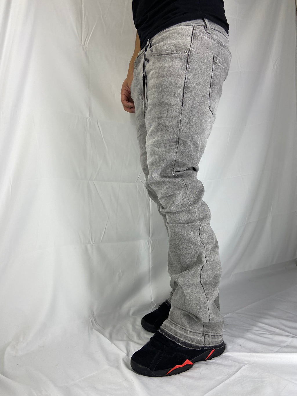 Jeans Flared (Gris)