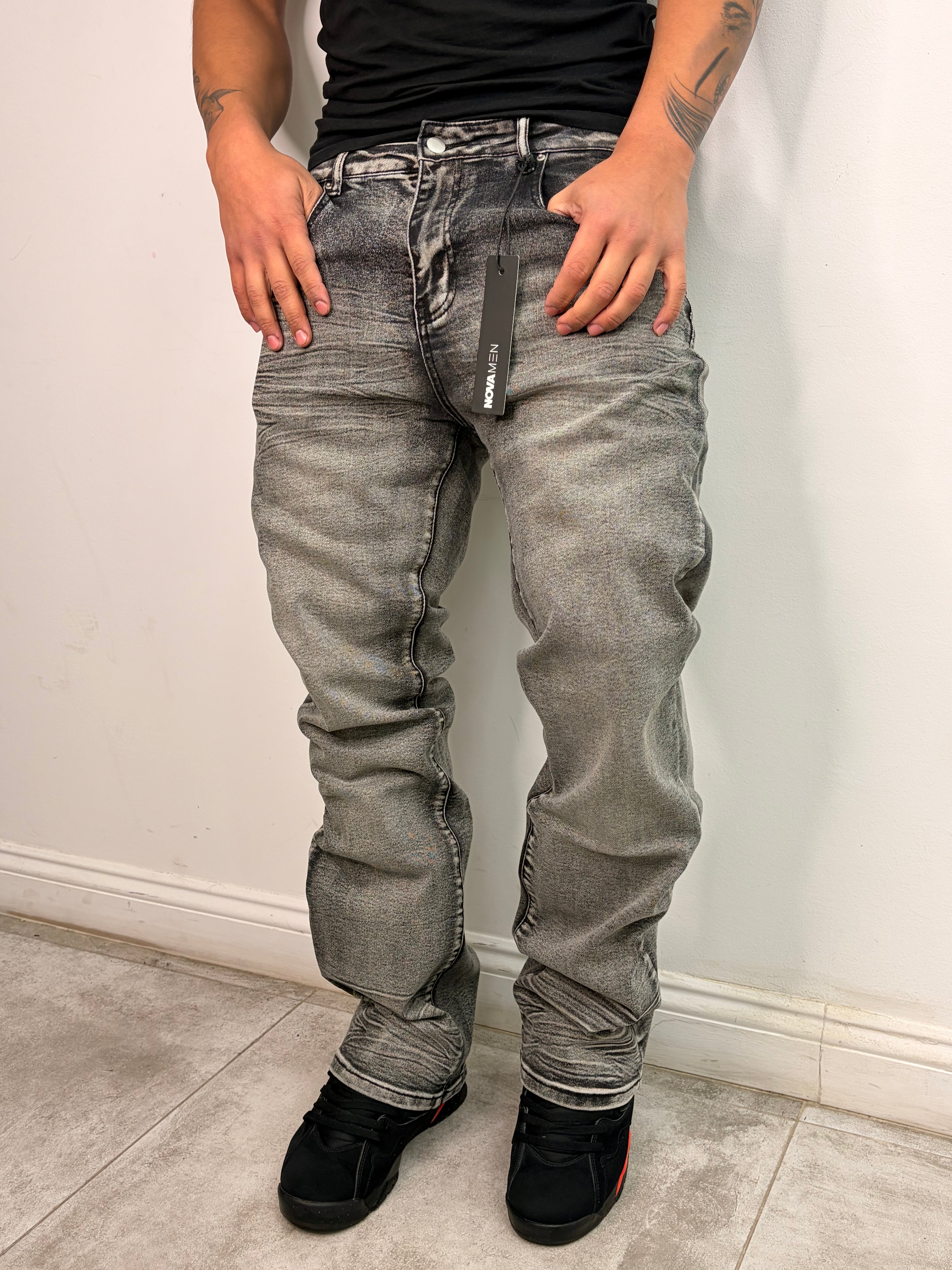 Jeans Flared — Stone 01