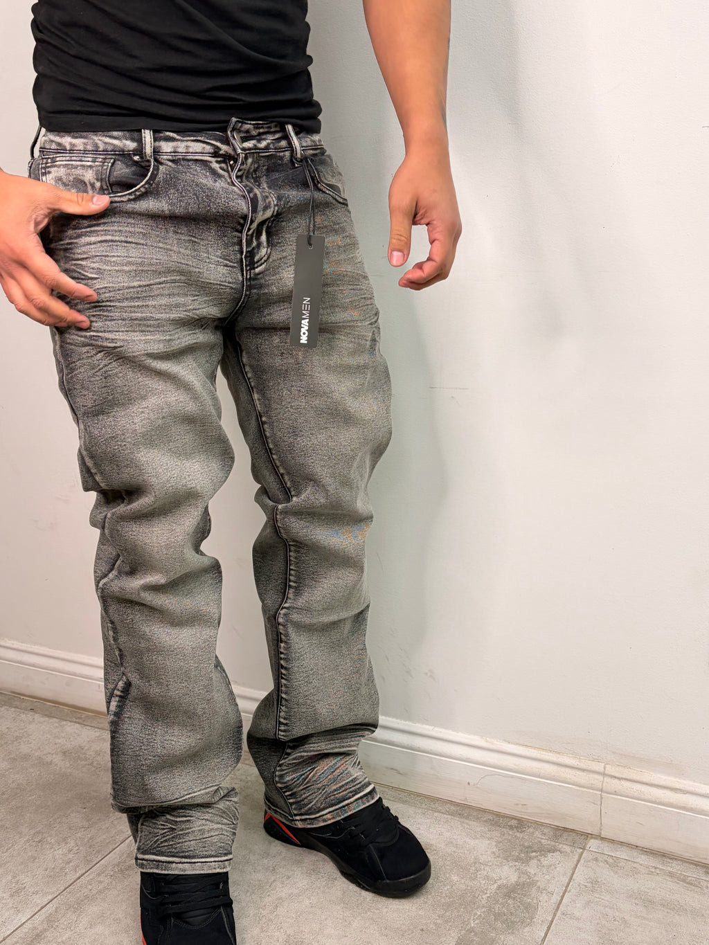 Jeans Flared — Stone 01