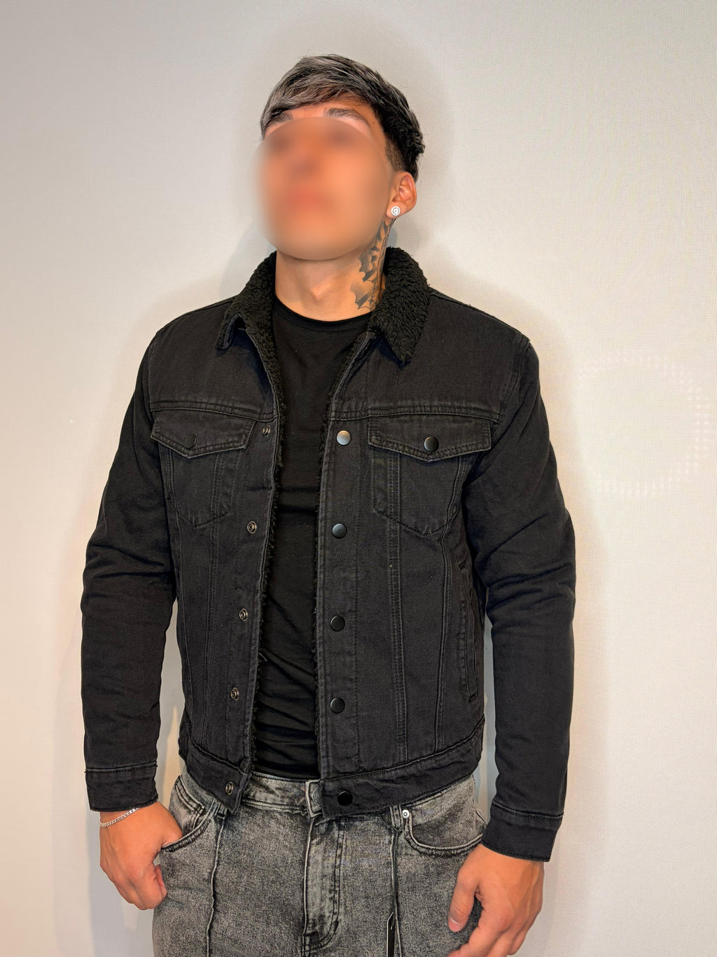 Chaqueta Borrego — Negro