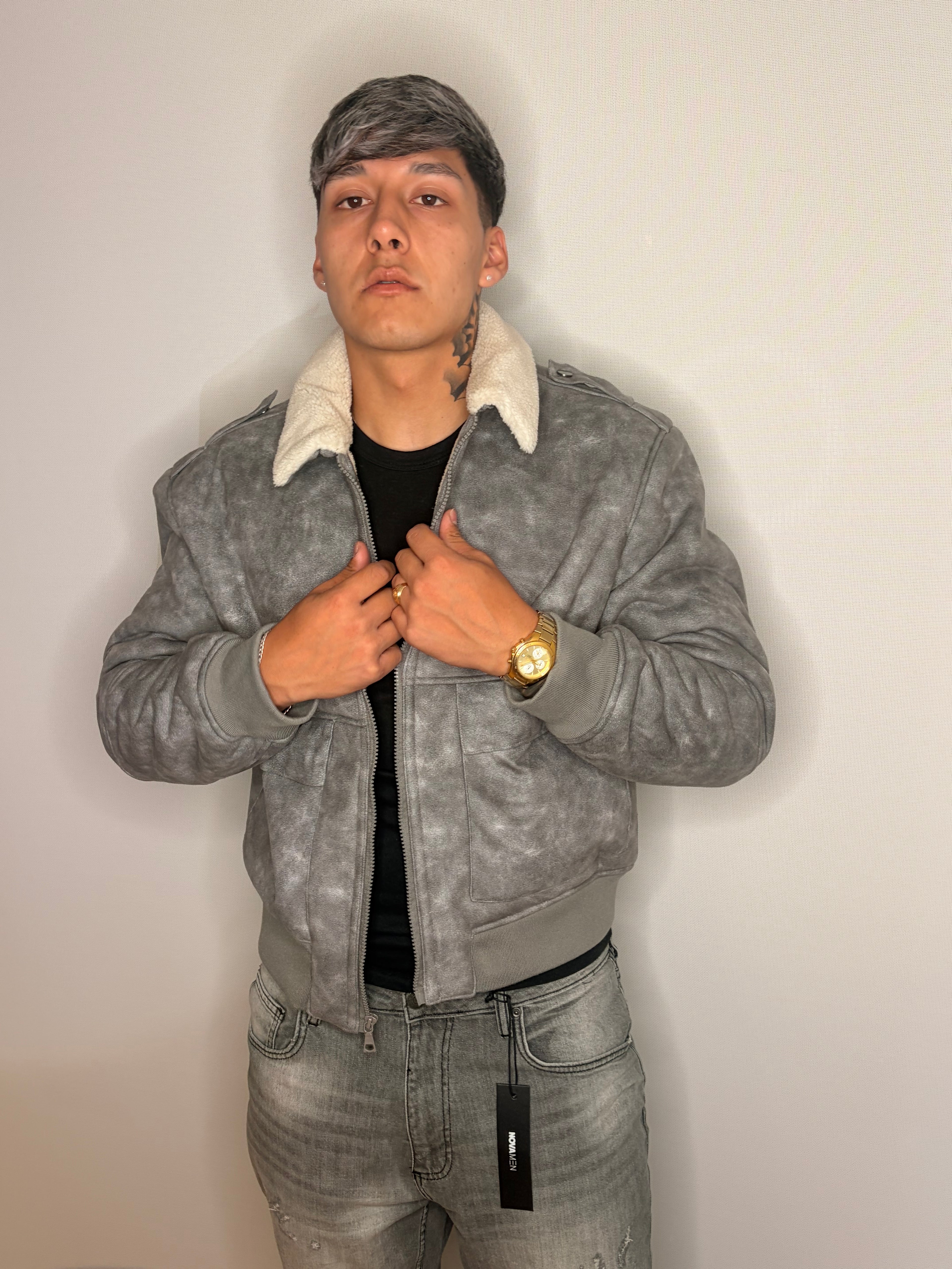 Chaqueta Utility — Stone