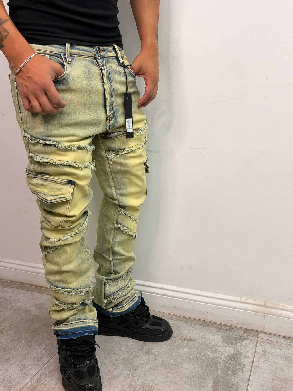 Jeans Flared Cargo — Utility