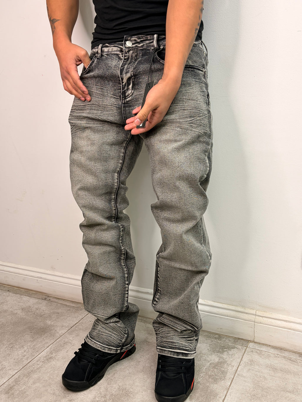 Jeans Flared — Stone 01